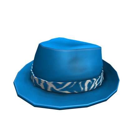 Blue and White Banded Fedora | Roblox Wikia | FANDOM powered by Wikia