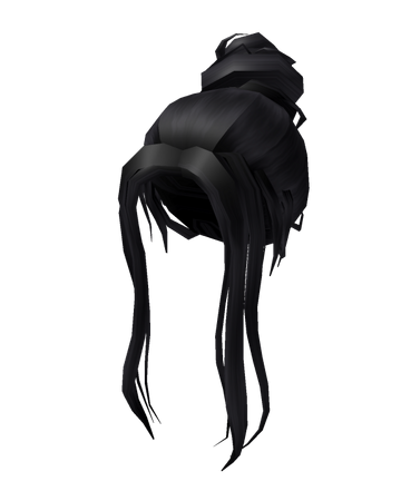 Black Bangs W Bun Roblox Wikia Fandom