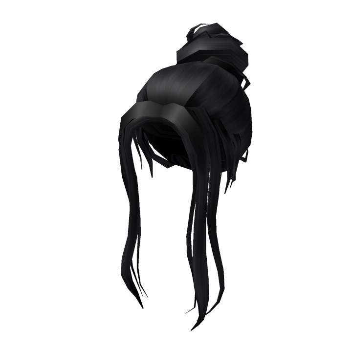 Free Roblox Hair Black Buns - huge dark blue long hair with twin buns from lgco roblox