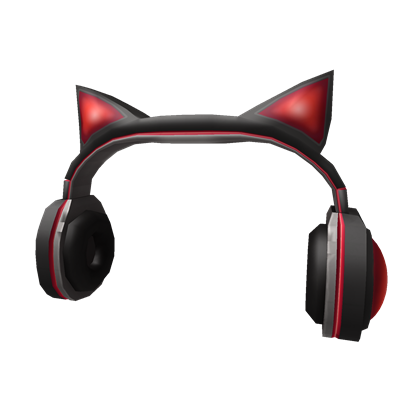 Crimson Cat Ears Headphones Roblox Wikia Fandom