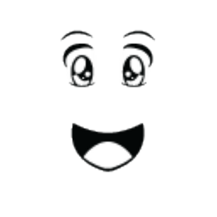 roblox super happy face joy anime avatar faces codes kawaii purple wikia fandom smile shirt hacks normal surprise customize caras