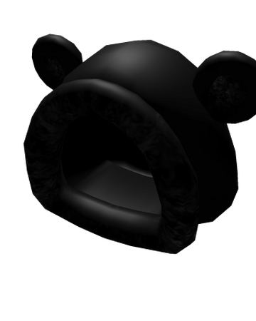 black and white hood roblox Fuzzy Black Bear Hood ᵔᴥᵔ Roblox Wikia Fandom