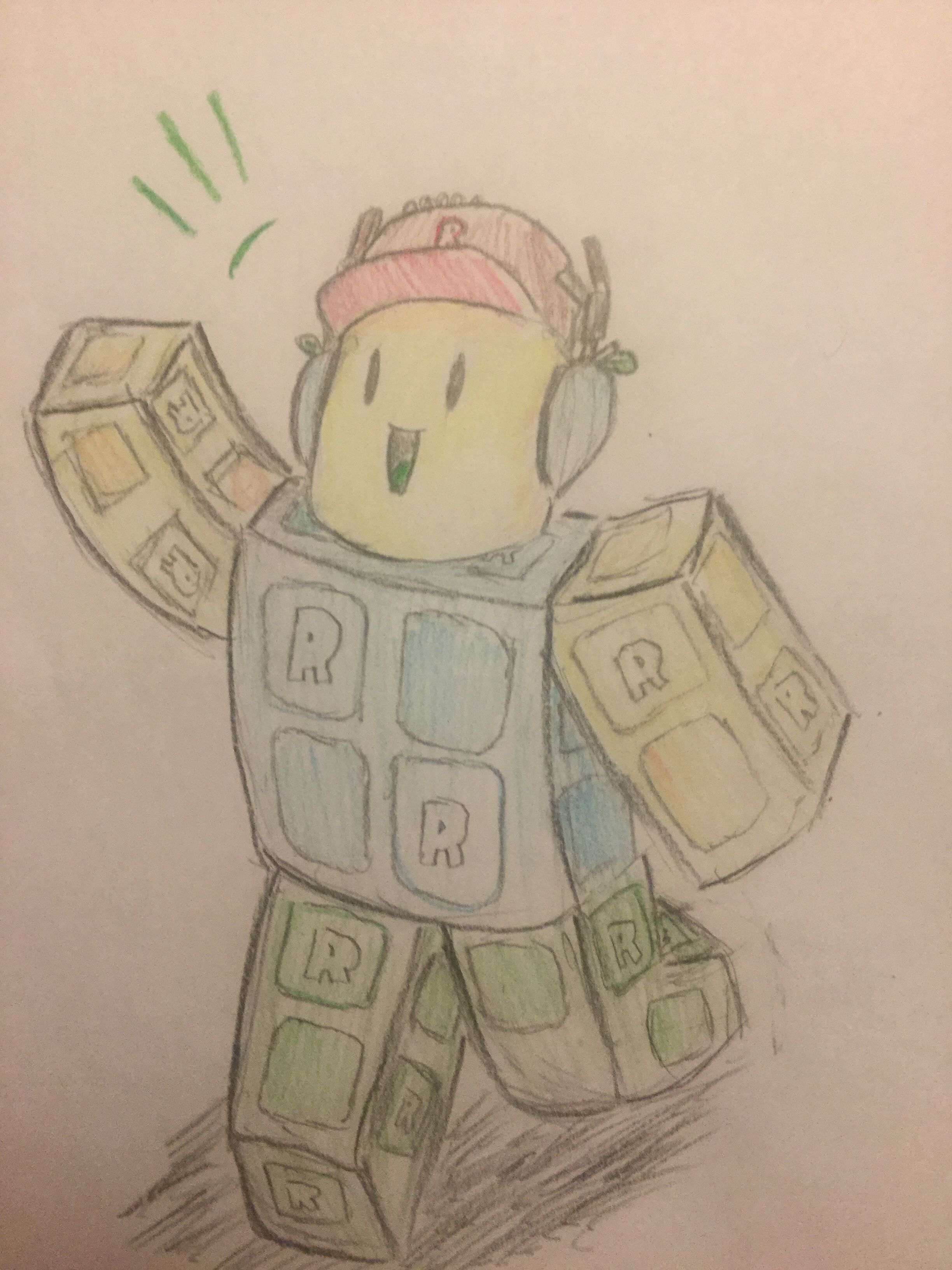 How To Draw A Roblox Character Boy Easy