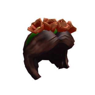 Crown Of Tulips With Brown Hair Roblox Wikia Fandom - brown roblox hair extensions