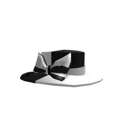 Roblox Black And White Hat