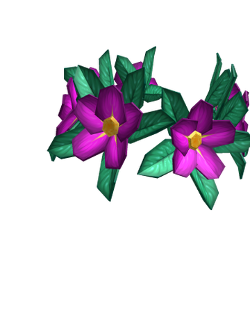 Purple Hibiscus Flower Crown Roblox Wikia Fandom