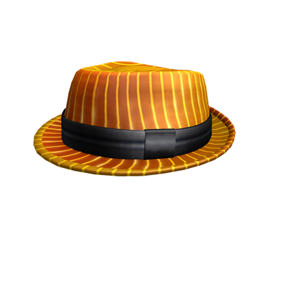 Firestripe Fedora Roblox Wikia Fandom - roblox yellow and orange hat