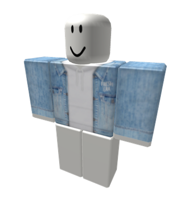 Catalog Denim Jacket With White Hoodie Roblox Wikia Fandom - hoodie roblox jacket shirt