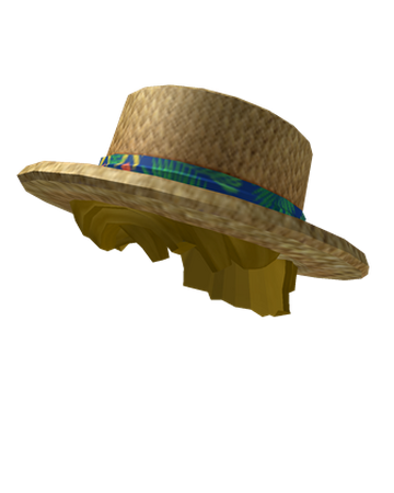 Blonde Beach Day Straw Hat Roblox Wikia Fandom - roblox straw hat avatar