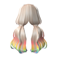 oceanorbs roblox ugc Dream Girl Low Pigtails Blonde To Rainbow Roblox Wikia Fandom