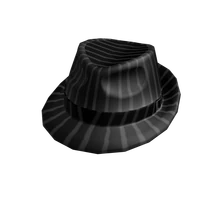 pinstripe fedora hat