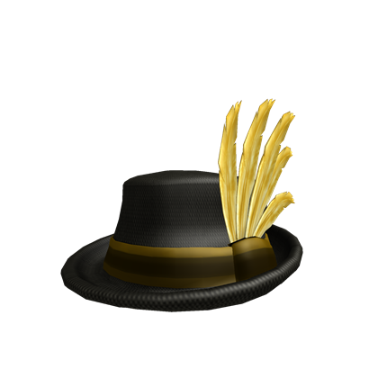 Golden Feather Fedora Roblox Wikia Fandom Powered By Wikia - 