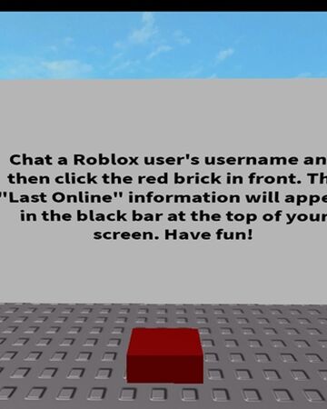 Roblox Last Online Checker
