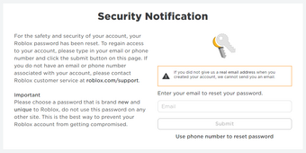 Roblox I Forgot My Password And Email