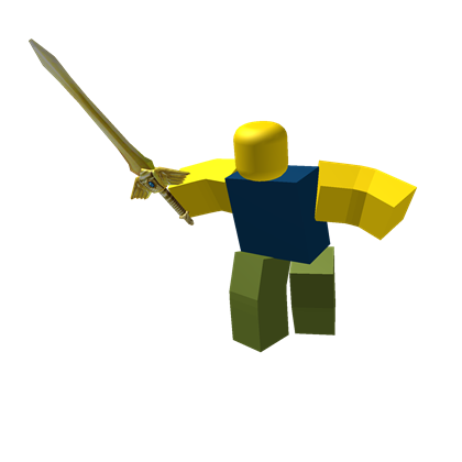 Noob Attack Golden Sword Gladiator Roblox Wikia Fandom - roblox noob attack head