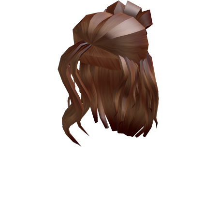 roblox bun brunette brown waves wikia fandom avatar down avatars hairstyles