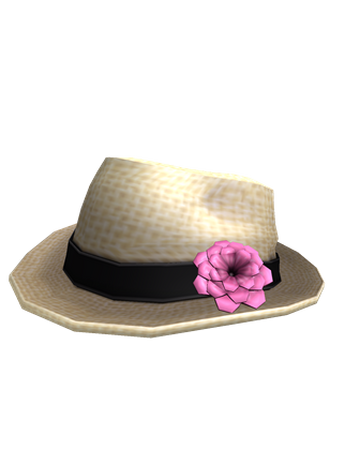 Spring Flower Fedora Roblox Wikia Fandom - pink flower hat roblox