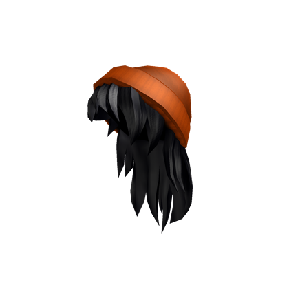 Orange Beanie With Black Hair Roblox Wikia Fandom - black girl hair codes for roblox