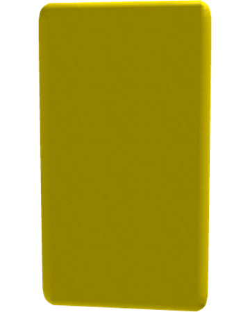 Roblox Yellow Card