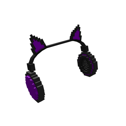 Roblox Cat Ears Id Code 8 Bit Purple Cat Ears Headphones Roblox Wikia Fandom