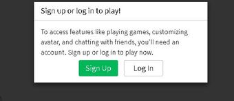 Roblox Sign Up To Play