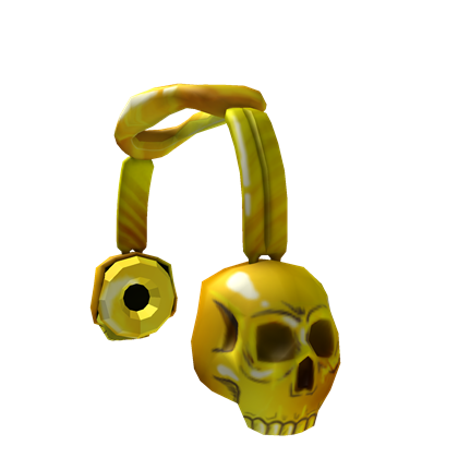 Promo Sainsburys Gold Skull Headphones Roblox Wikia Fandom - promo sainsburys gold skull headphones