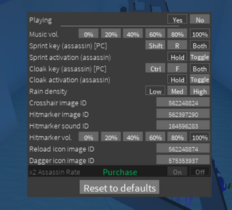 Value List For Assassins Roblox 2018