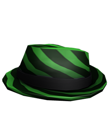 Black And Green Striped Fedora Roblox Wikia Fandom