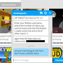 Scam Gallery Roblox Wikia Fandom