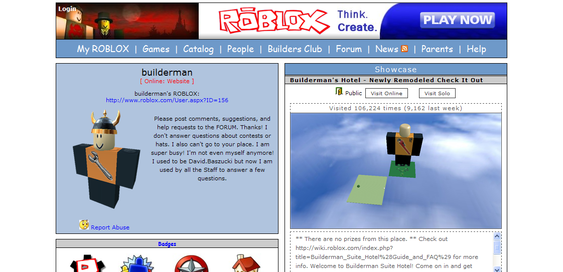 Builderman Roblox Wikia Fandom - roblox profile pic id