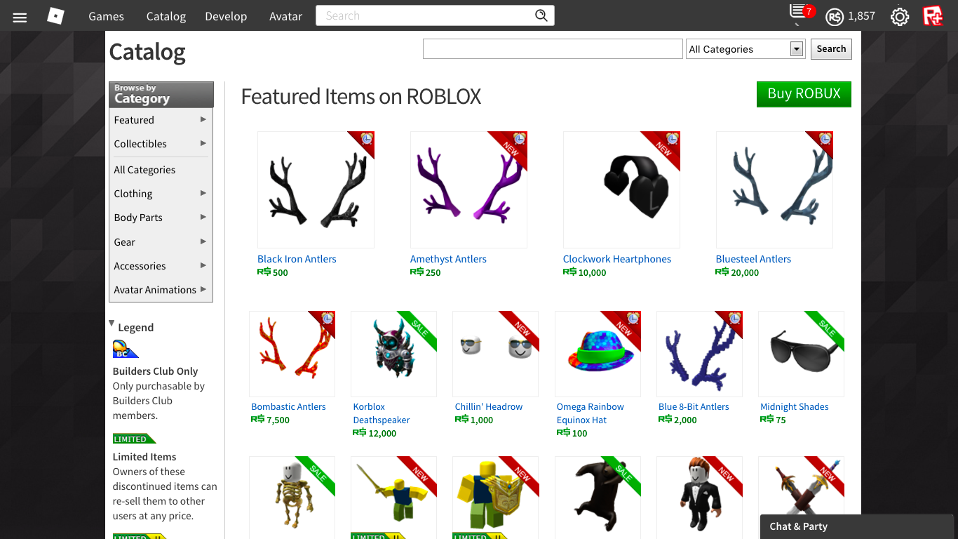 Roblox Memorial Day Sale 2020 Items
