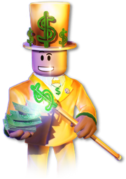 roblox bling hat golden richman mr wikia fandom