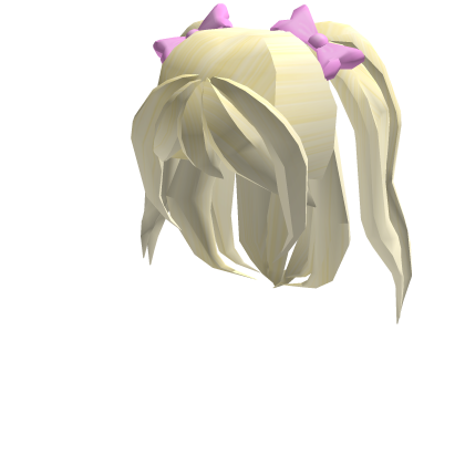 Adorable Blonde Bow Pigtails Roblox Wikia Fandom - blonde codes blonde cute roblox girl hair