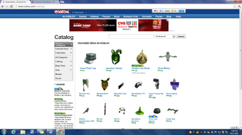 Roblox Catalog Website