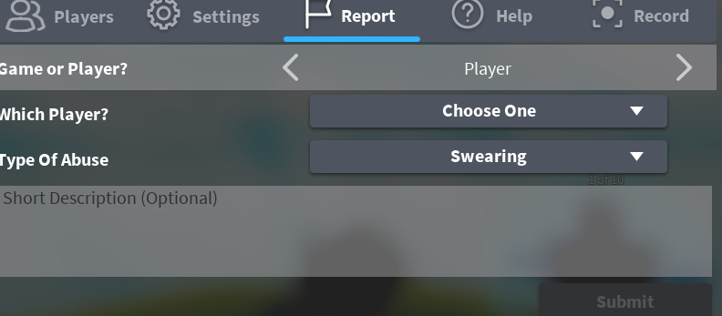Roblox Report Abuse