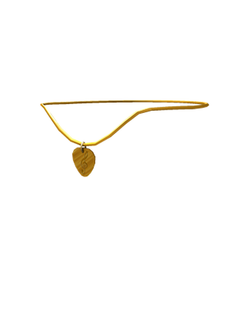 Golden Guitar Pick Necklace Roblox Wikia Fandom