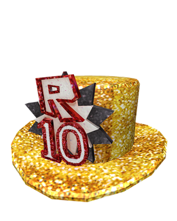 Roblox 10th Anniversary Top Hat Roblox Wikia Fandom