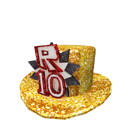 Roblox 10th Anniversary Top Hat Roblox Wikia Fandom