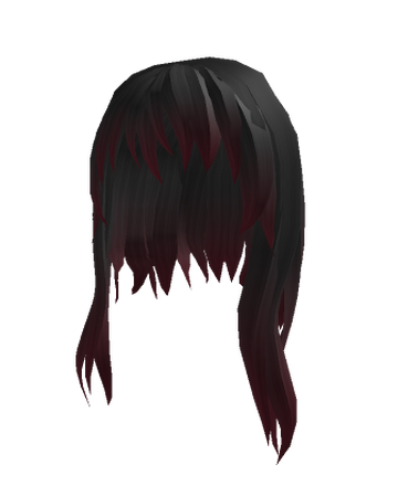 Black And Red Short Anime Hair Roblox Wikia Fandom - black roblox anime hair