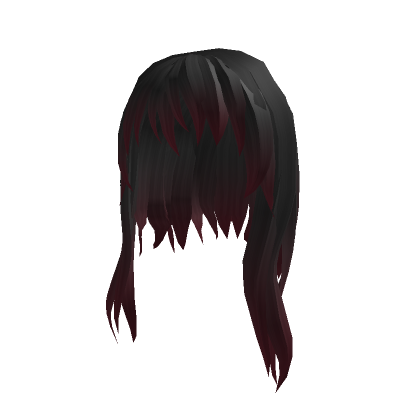 Black And Red Short Anime Hair Roblox Wikia Fandom