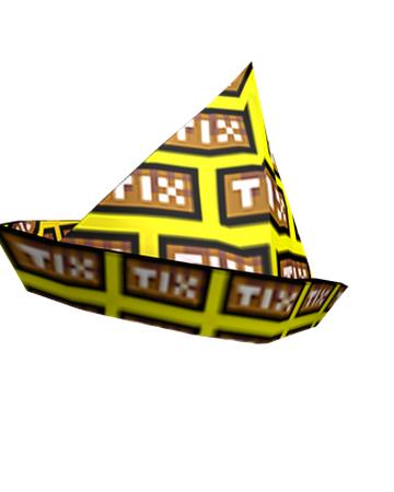 Paper Tix Hat Roblox Wikia Fandom - sailing hat roblox outfits