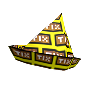Paper Tix Hat Roblox Wikia Fandom