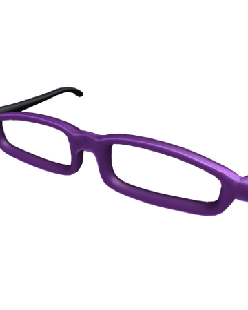 Purple Thick Rimmed Glasses Roblox Wikia Fandom - roblox thick glasses