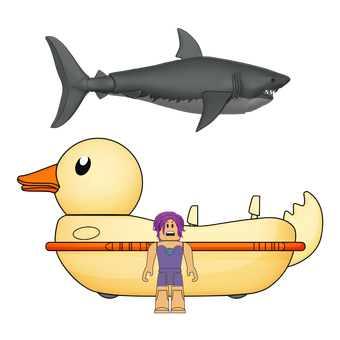 duck boat vehicle shark virtual code 1 character roblox celebrity