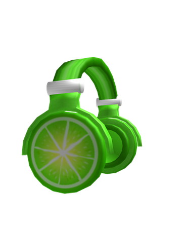 Lime Slice Headphones Roblox Wikia Fandom - roblox green headphones promo code