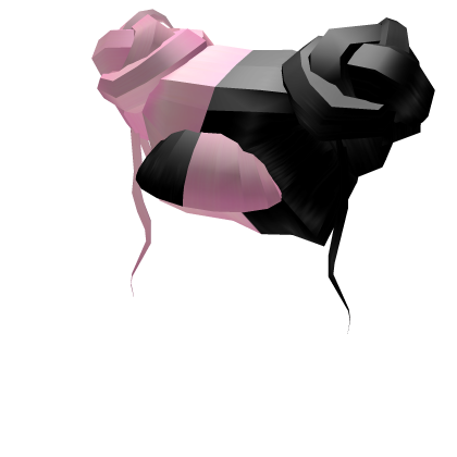 Split Black Pink Buns Roblox Wikia Fandom - black buns roblox