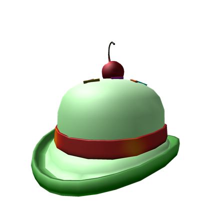 Ice Cream Hat Roblox - black bowler roblox