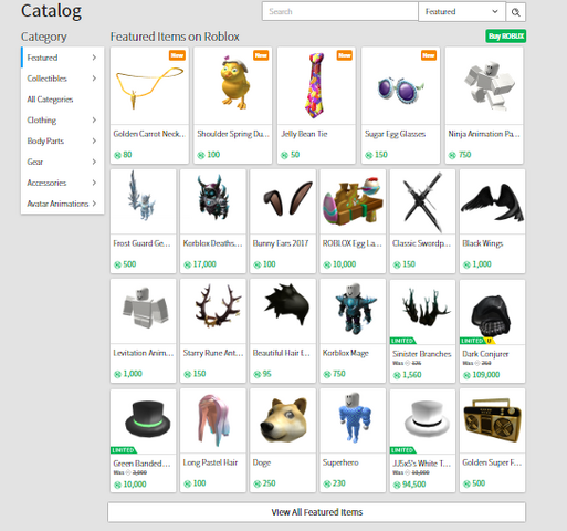 Image - 2017 Catalog Layout.PNG | Roblox Wikia | FANDOM powered by Wikia