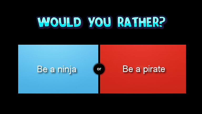 Would You Rather Roblox Wikia Fandom - roblox ninja swords how to get 90000 robux