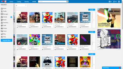 Roblox Events Page